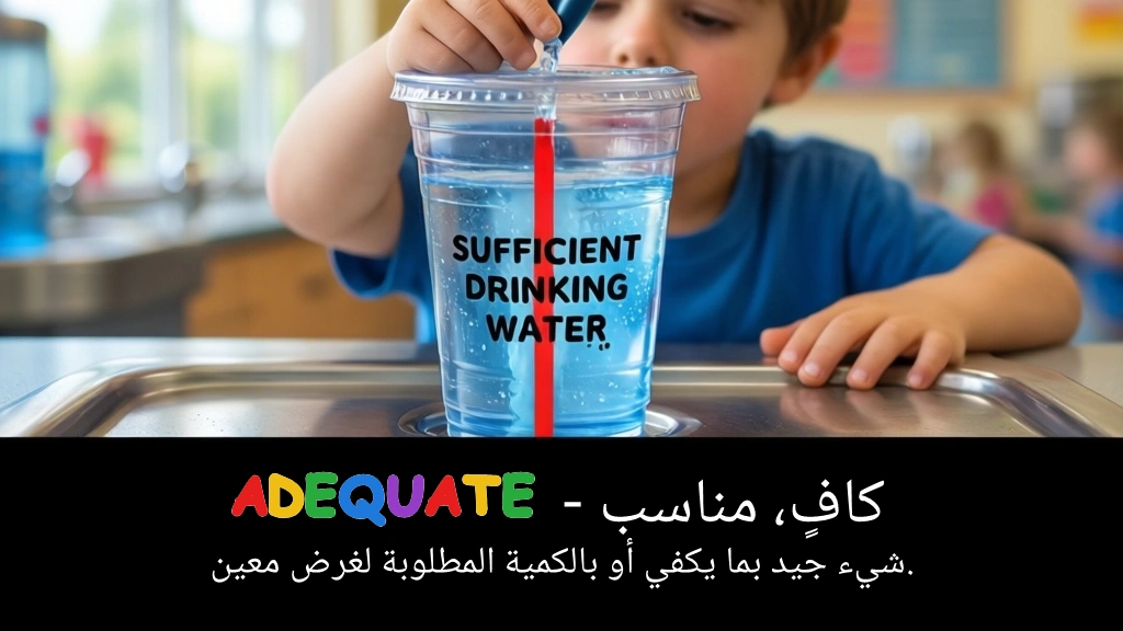 Arabic Illustration for adequate
